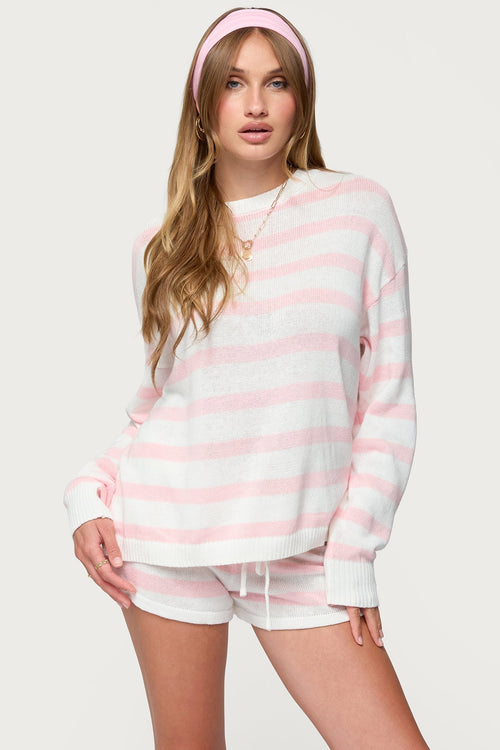 Evara Oversized Striped Sweater