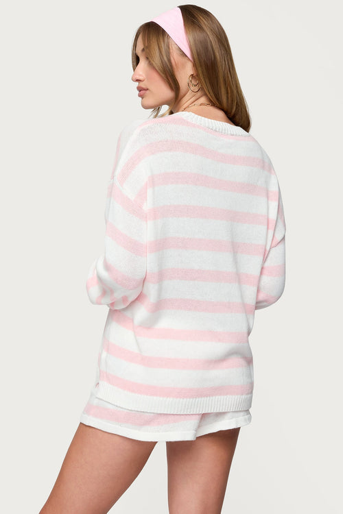 Evara Oversized Striped Sweater